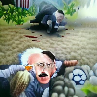 Political Confrontation in Hyperrealism