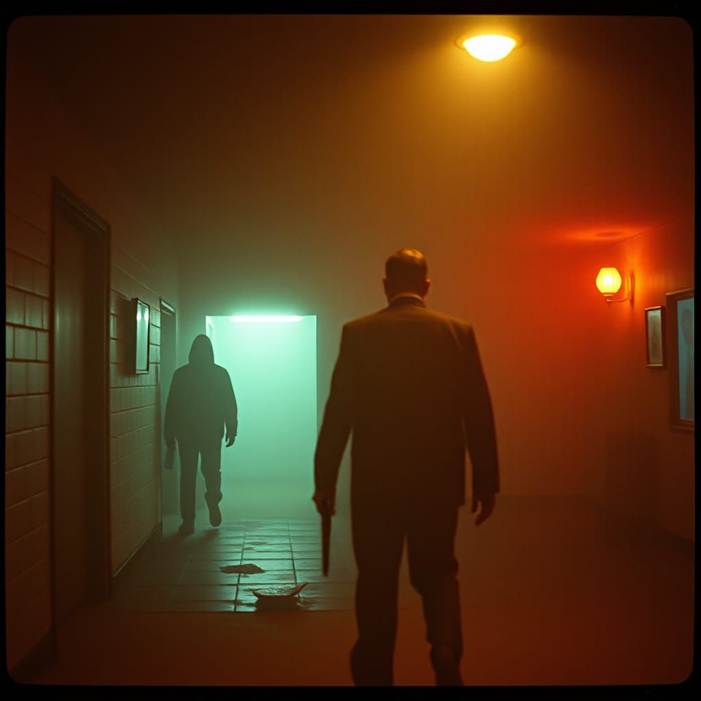 Dramatic Cinematic Film Still in 35mm