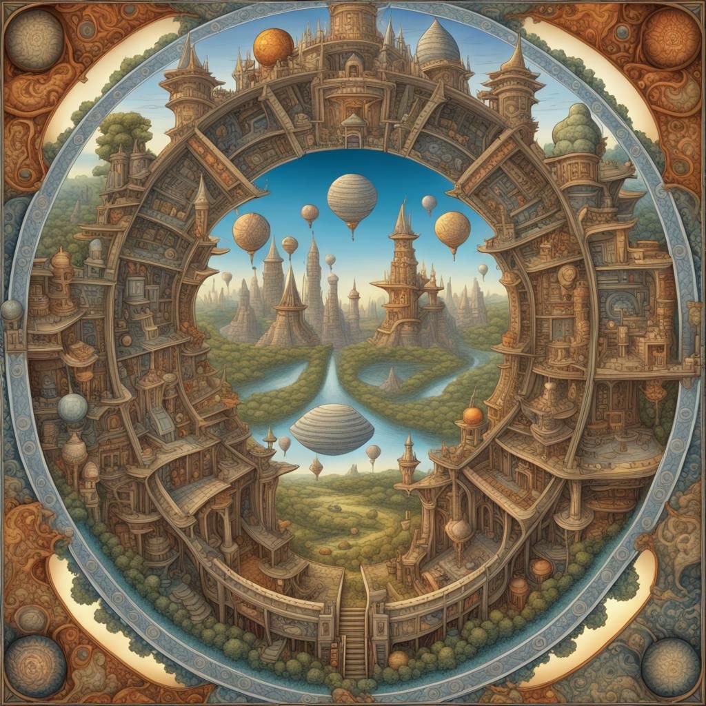 Fantasy world mandala