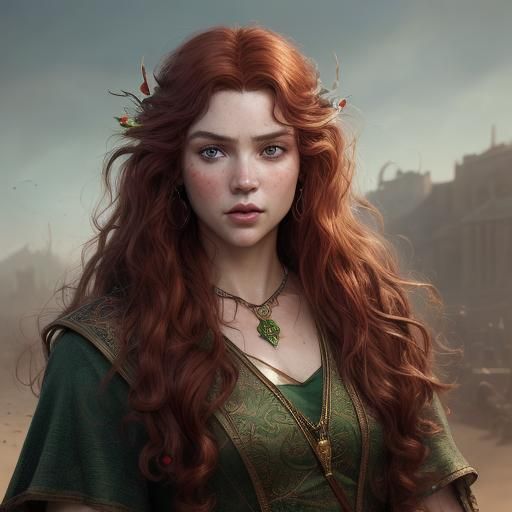 Fantasy Elf Portrait in Hyperrealistic Style