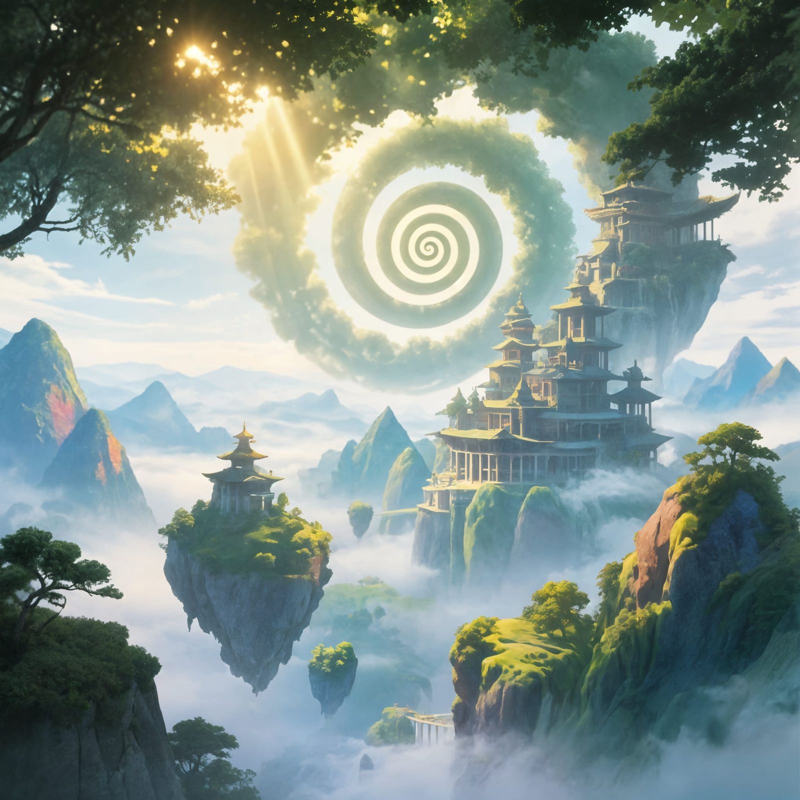 Xianxia Landscape Inspired by Golden Ratio and Fibonacci Pat...