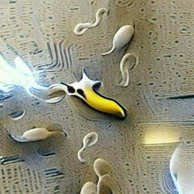 Sperm Banana Illustration