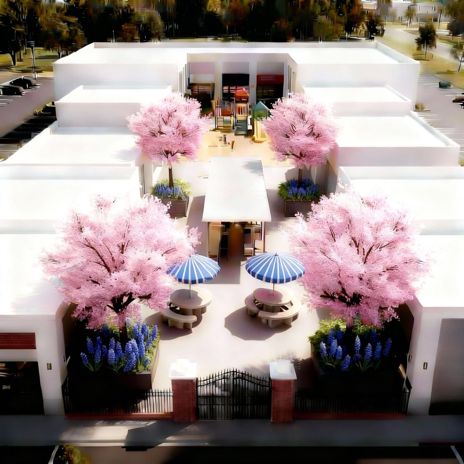 Modern Commercial Building Complex with 12 Businesses