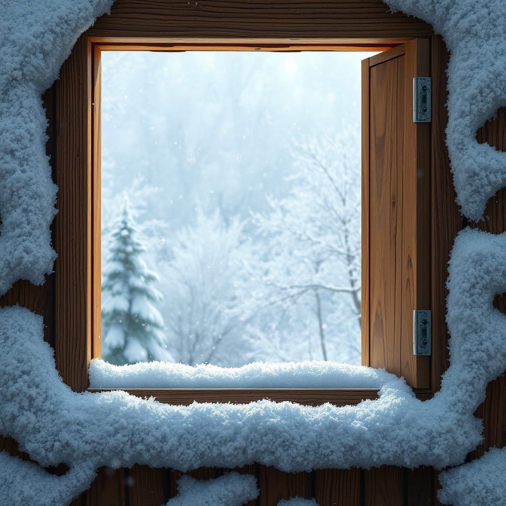 Snowy Window to a Winter Wonderland