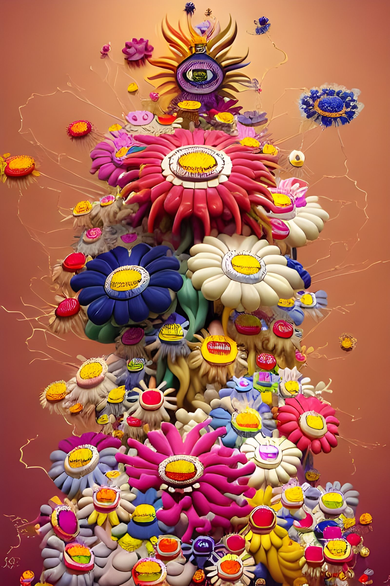 Ethereal Flowers in Dreamlike 3D Render