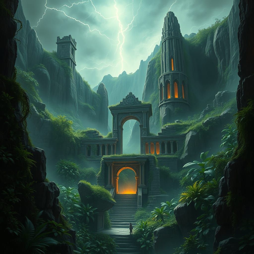 Ancient Jungle Temple Awakens with Ethereal Energy