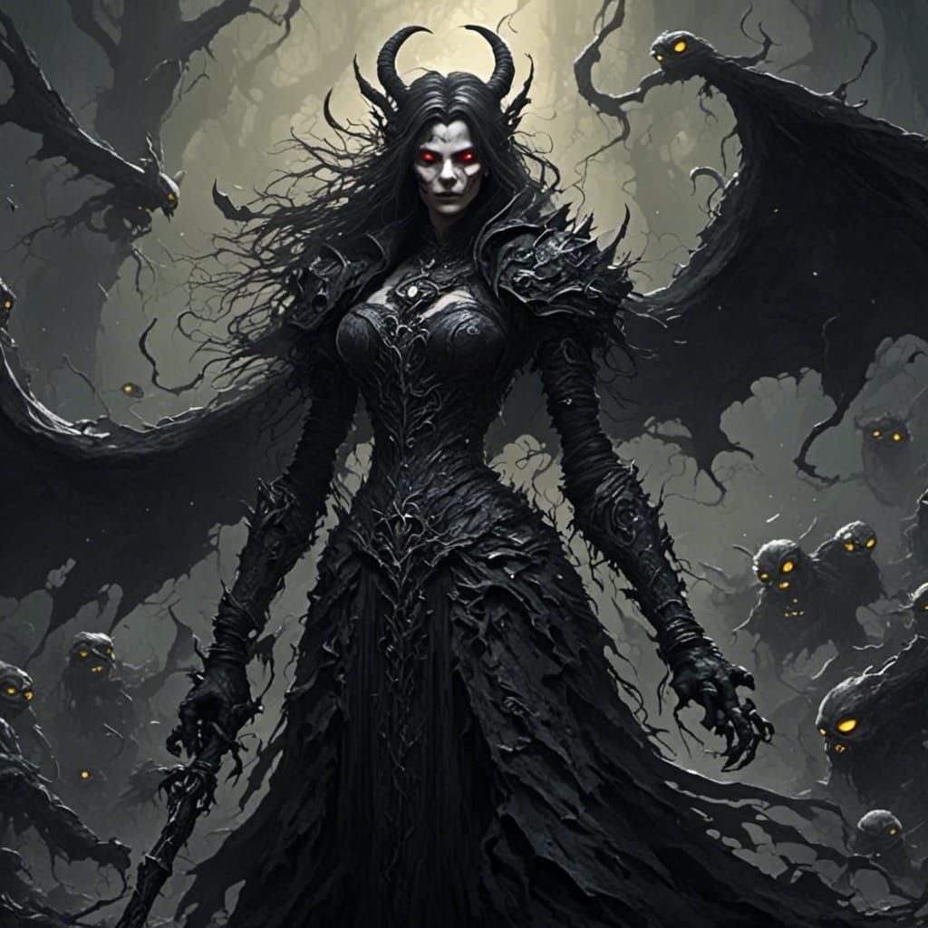 Mistress of Darkness Summons Her Minions