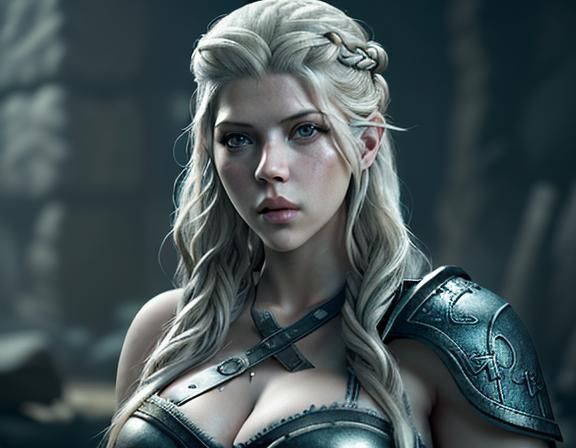 Katheryn Winnick as Lagertha: Hyperdetailed Portrait