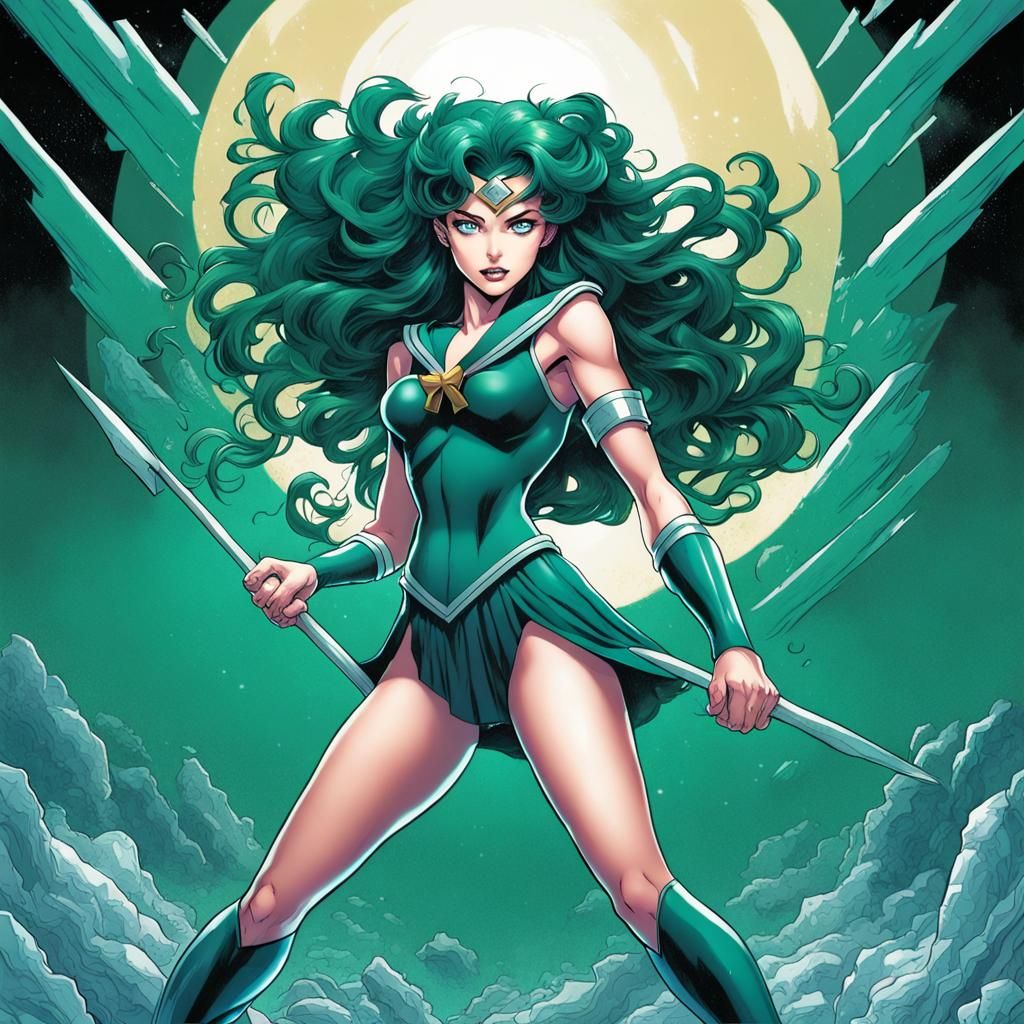 Sailor Neptune as one of the X-Men