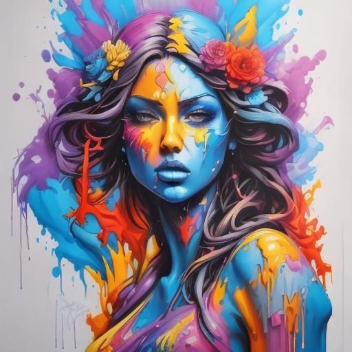 Love at First Sight in Graffiti Art Style