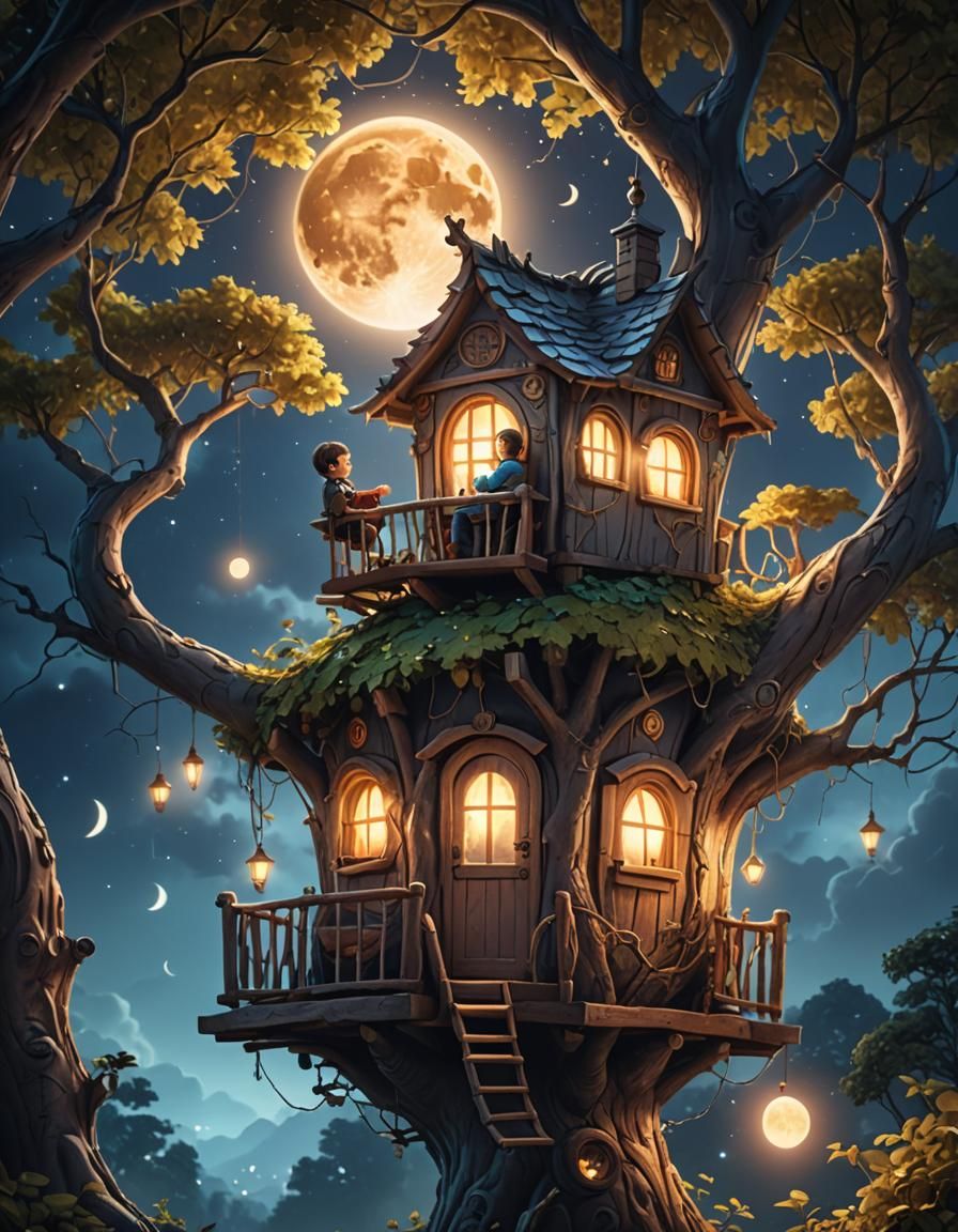 Treehouse for best friends
