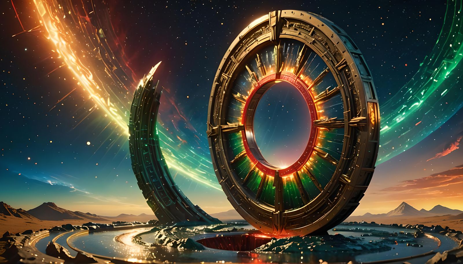 Stargate Opens to Galaxy in Radiant Light