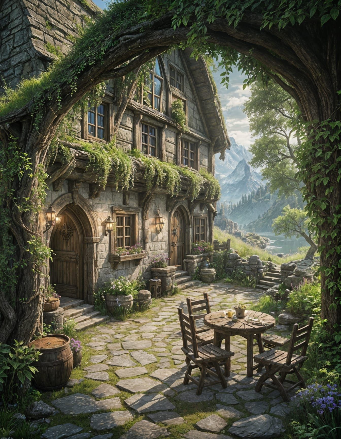Idyllic Fantasy Landscape Inspired by RPG Worlds