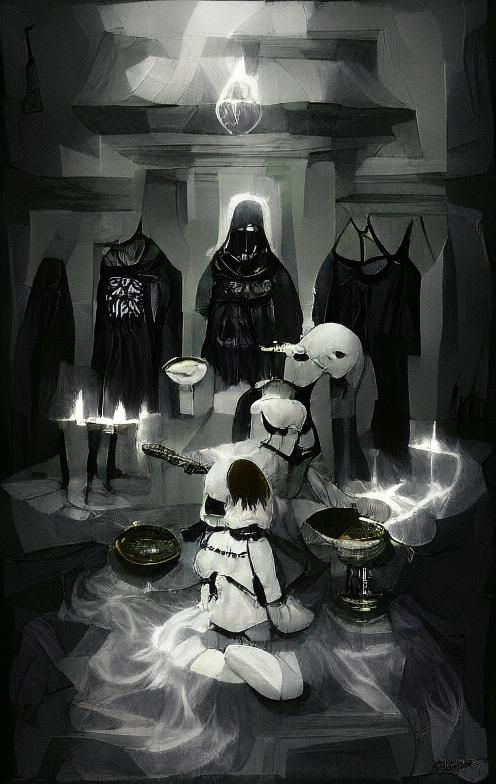 Stormtrooper Dark Ritual: Star Wars Inspired Scene