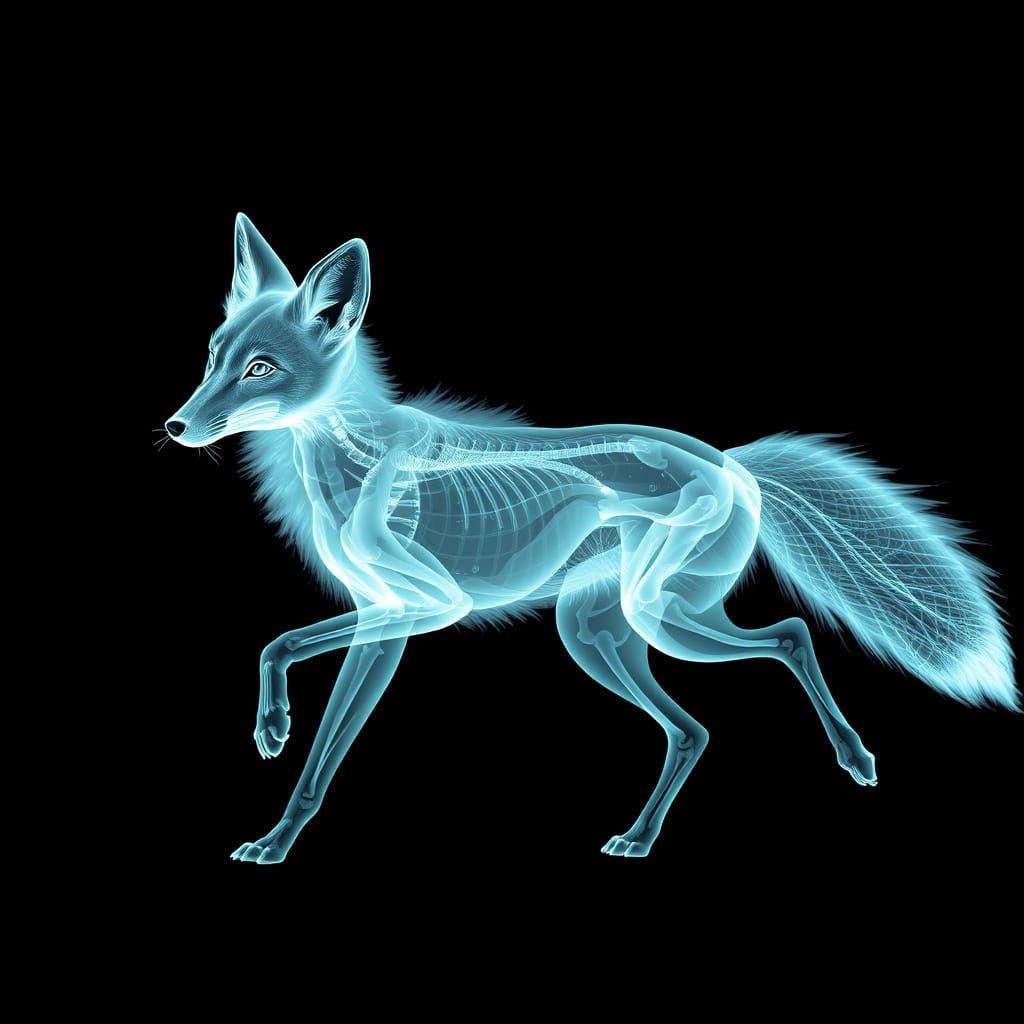 X-ray vector fox, motion bloom