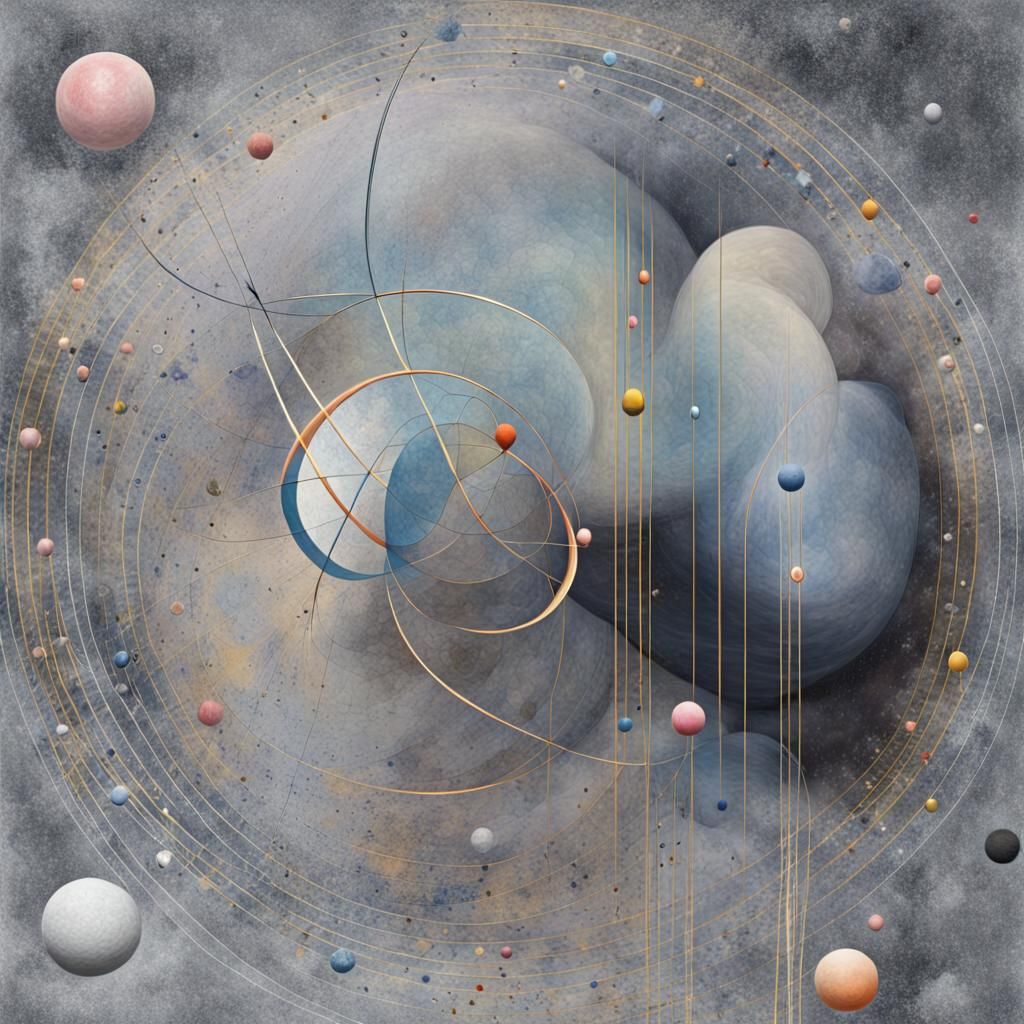 Abstract Art Inspired by Hilma af Klint and Joan Miro