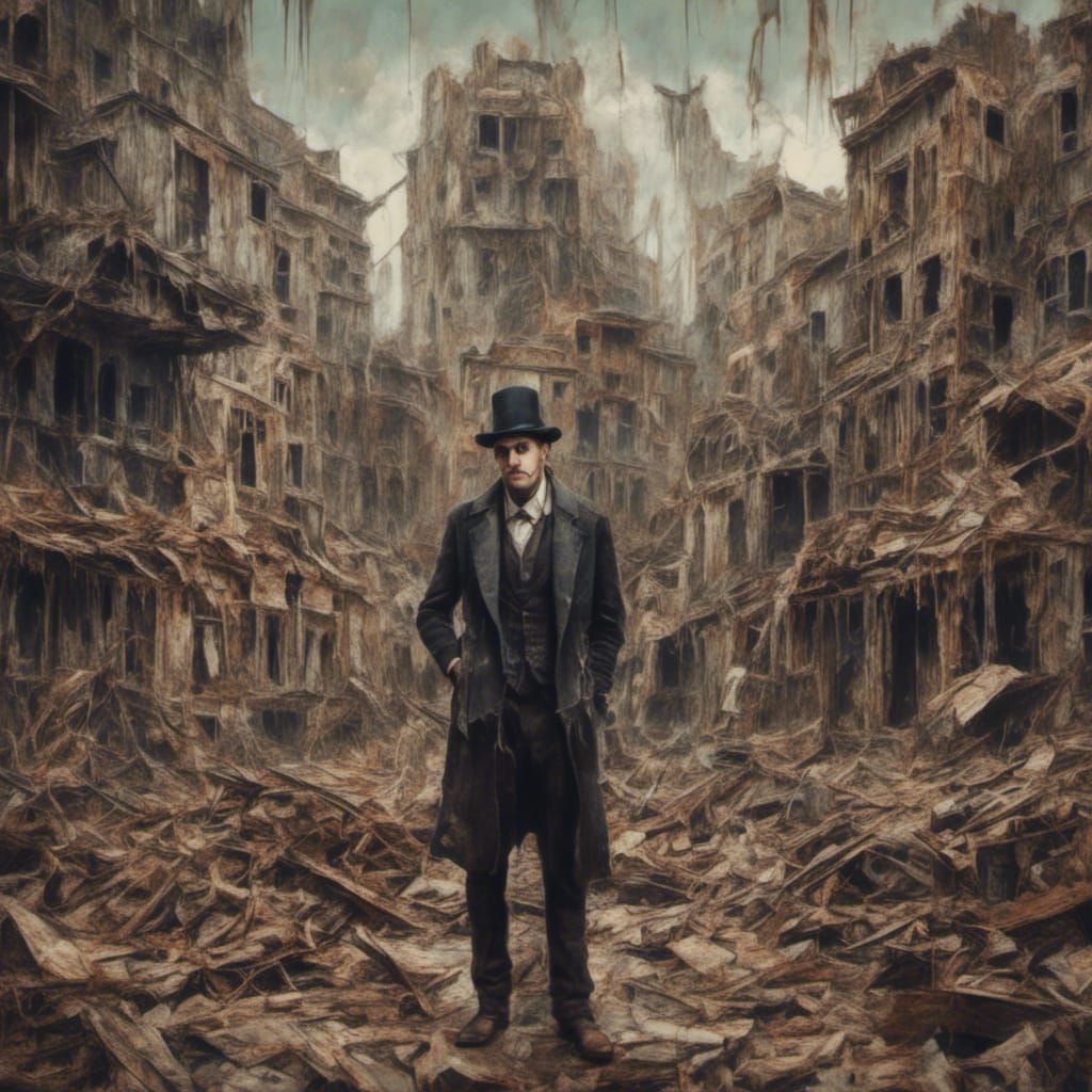 Hyperreal Irish Mobster in Old Town for Album