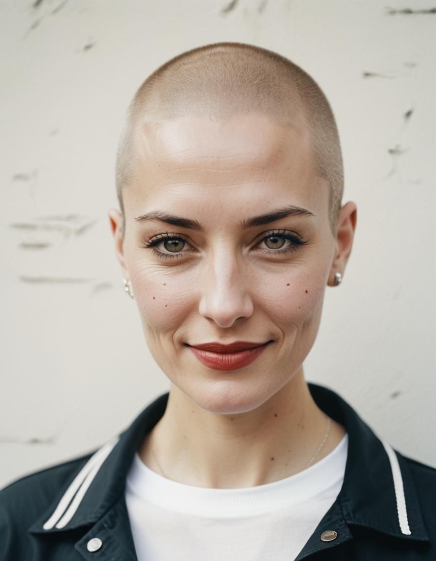 Stunning skinhead girl
