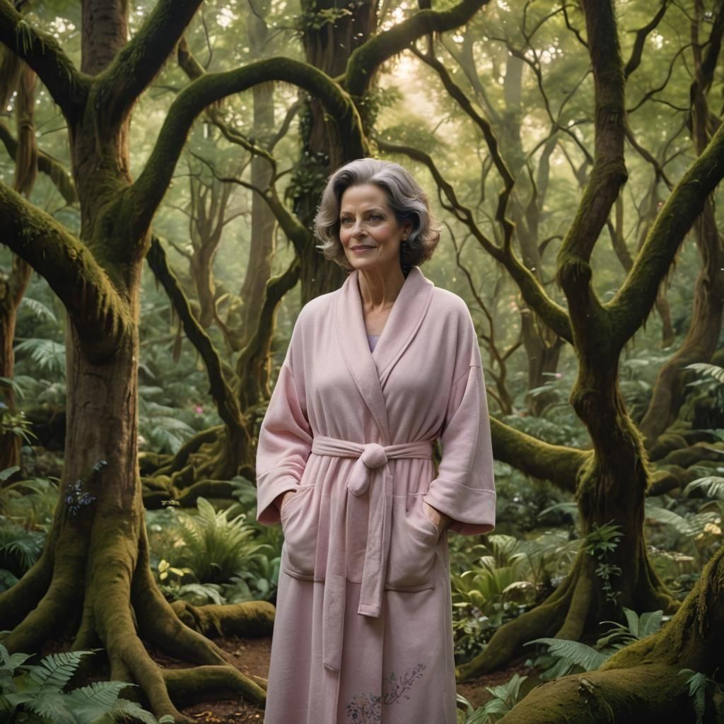 Sigourney Weaver in Enchanted Forest, Matte Painting