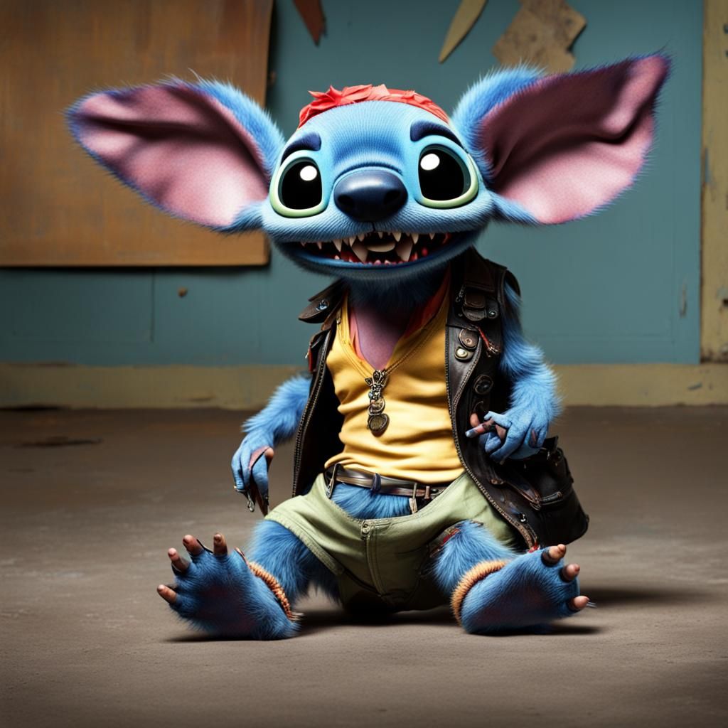 Stitch Channels His Inner Rock Star