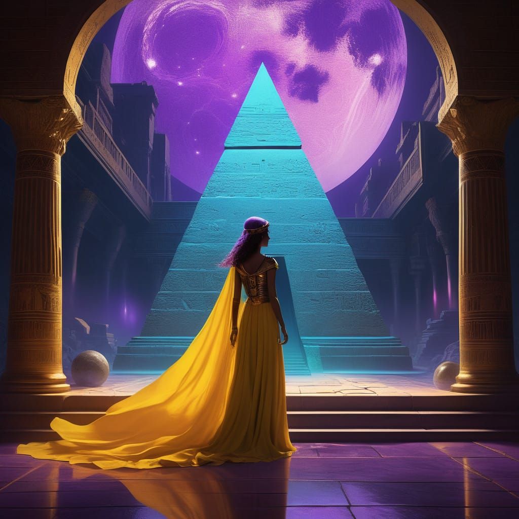 Egyptian Gods Meet Alien Beings in a Cosmic Dance of Power