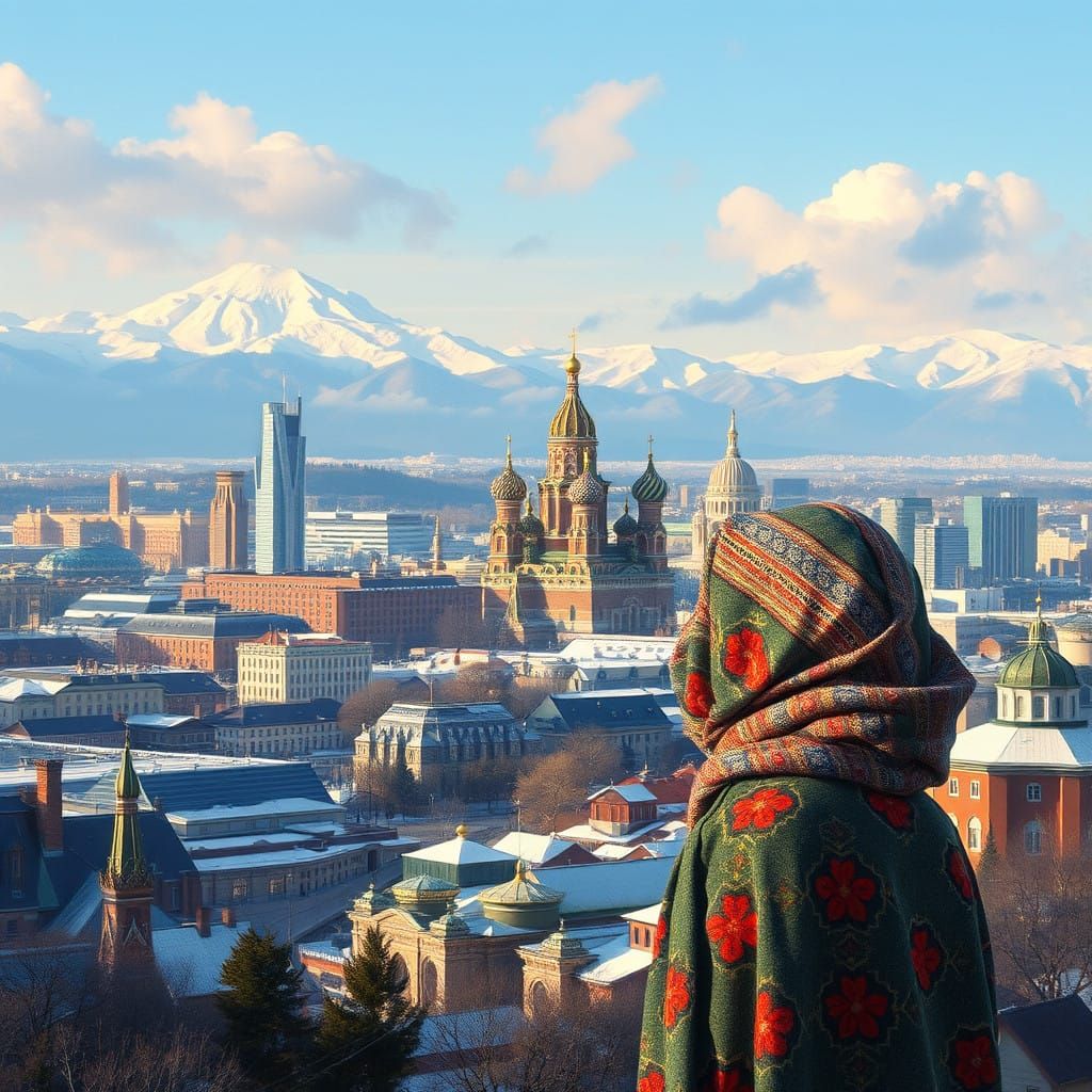 A Photorealistic Russia, Blending Tradition and Modernity