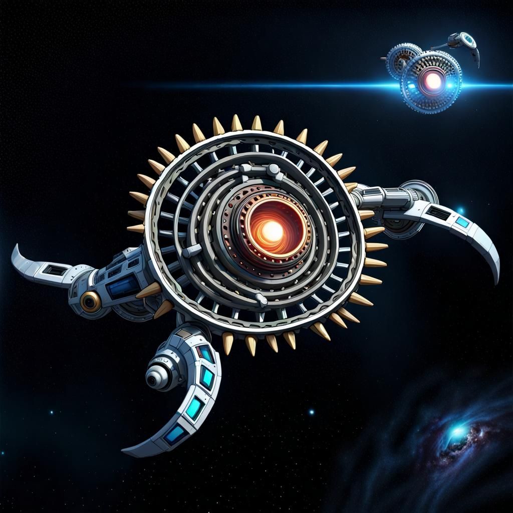 Intergalactic Wheeled Weapon in Space