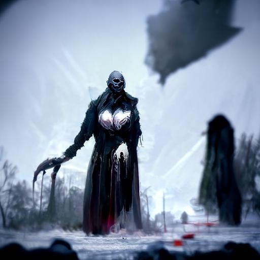 Sinister Mother in Fantasy Art Style