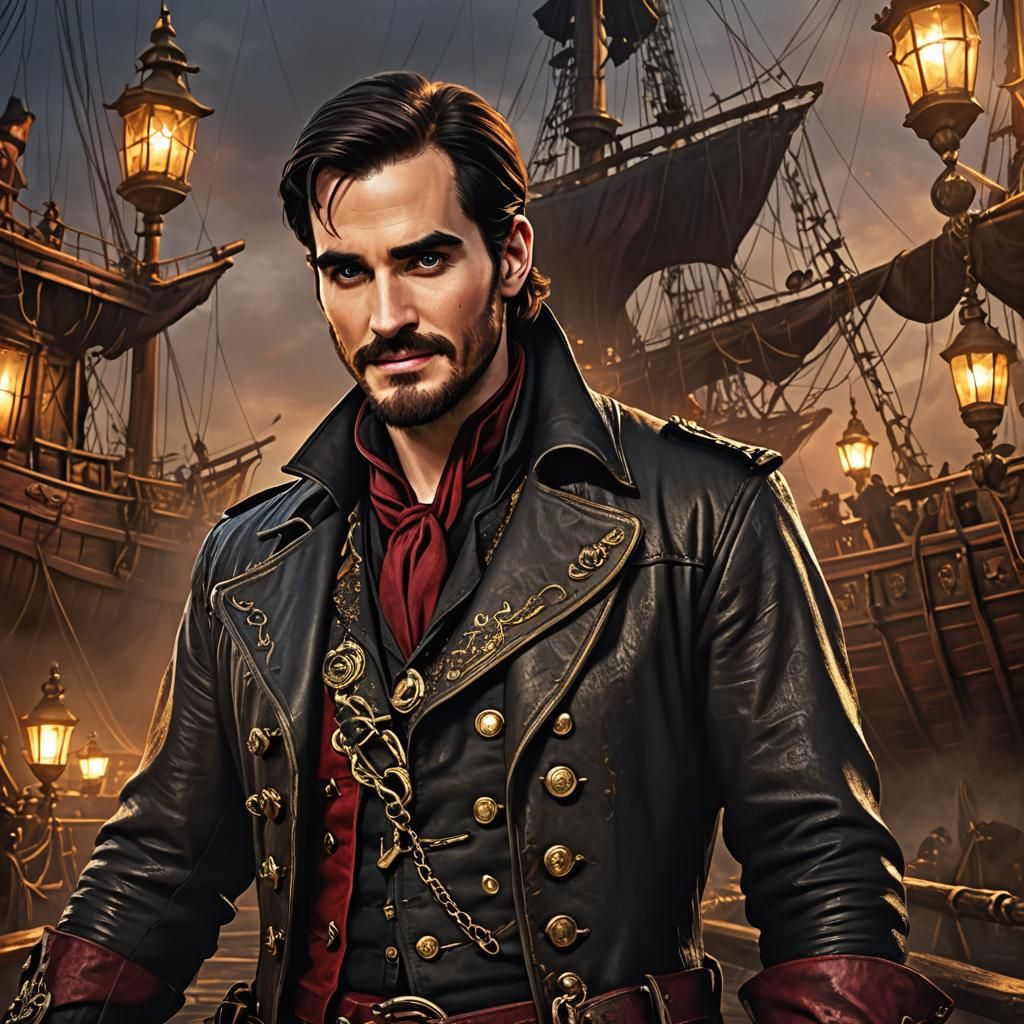 Captain Hook Concept Art in Golden Light