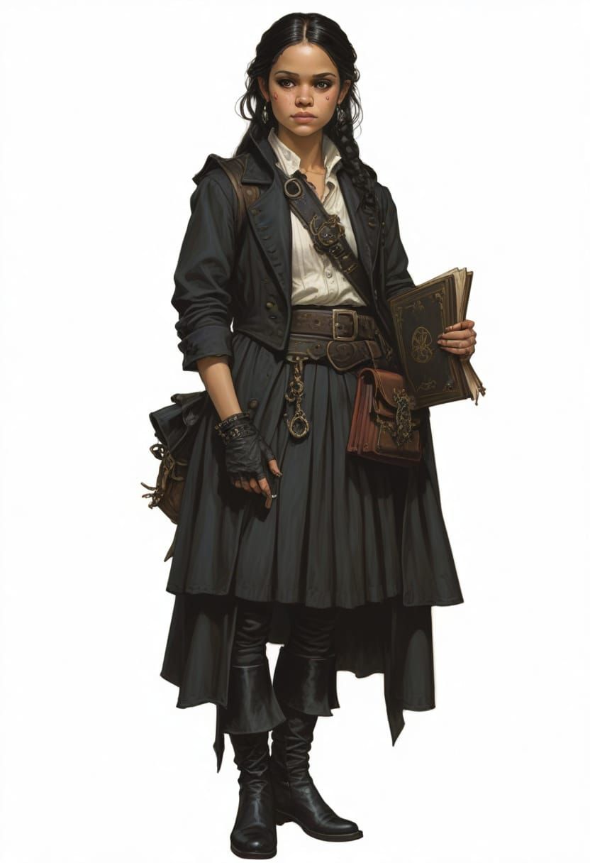 Gothic Pirate Lady in a Boris Vallejo Style