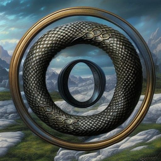 Ouroboros Snake: Circle of Alchemical Symmetry