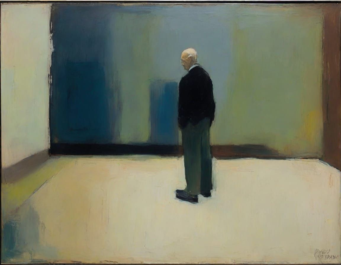 Impressionist Figure Painting with Expressive Texture