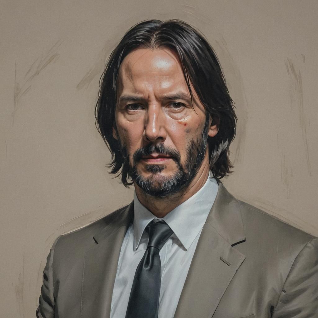 AI Generated Self-Portrait of John Wick