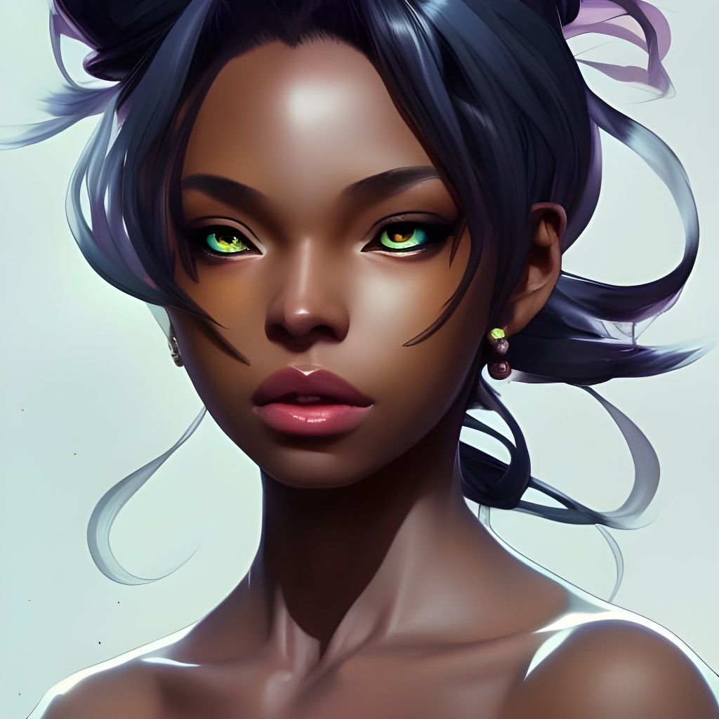 Anime Fairy Portrait in Detailed Digital Art