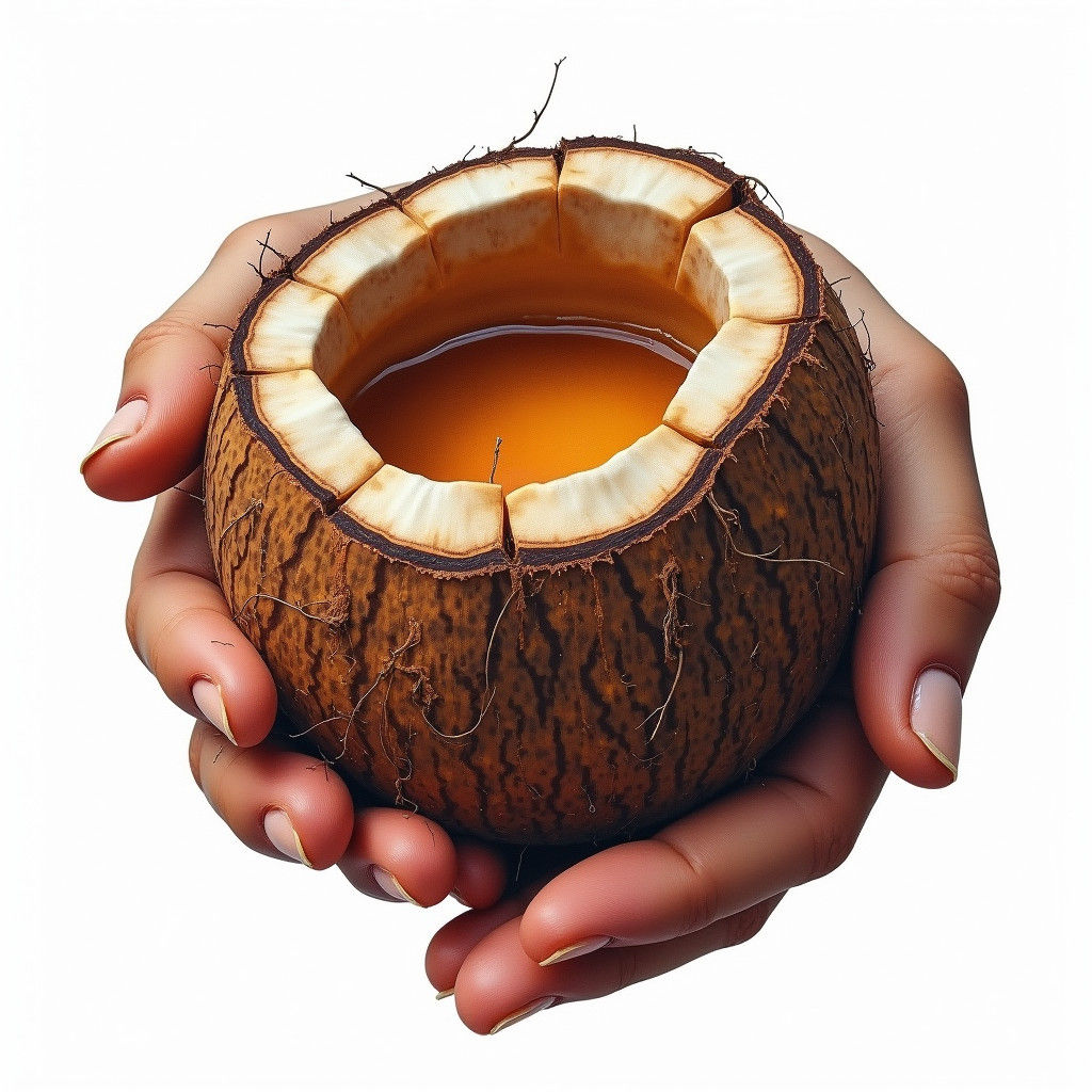 Filipino Coconut Wine: Impasto Painting in Amorsolo Style