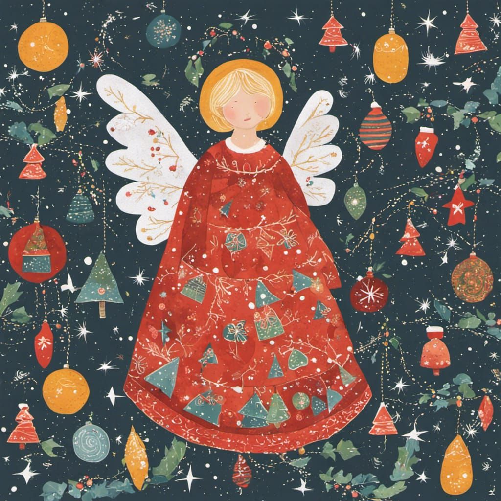 Magical Christmas Angel in Scandinavian Style