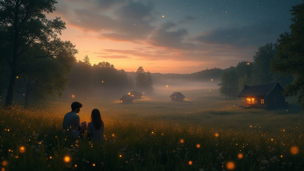 Magical Midsummer Night in the Countryside