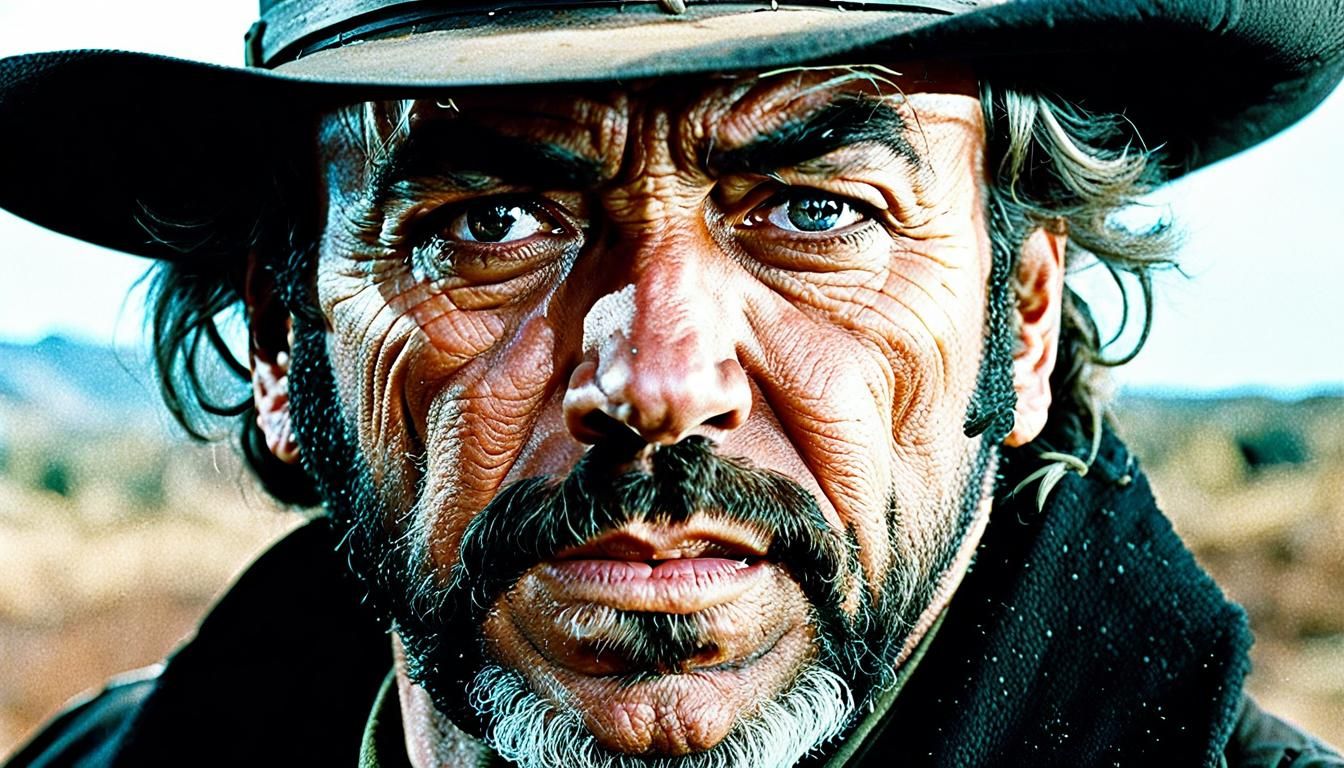 Spaghetti Western Duel: Cinematic Close-Up