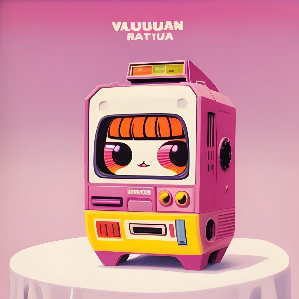 Cream Volcano in Cute Retro Pop Style