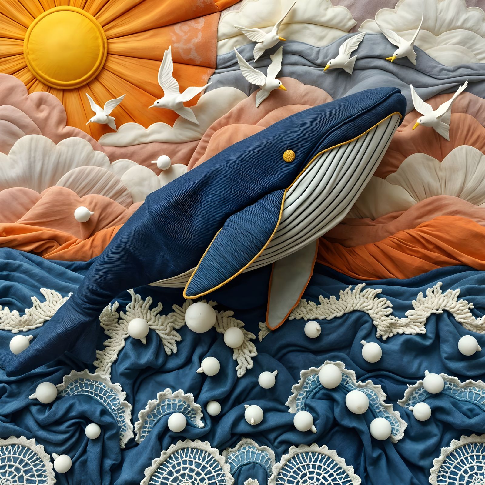 Breach on, whale plush!