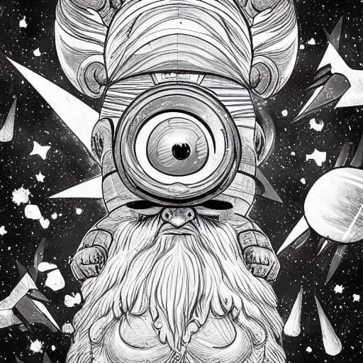 Cosmic Gnome Bodybuilder Punches Trees in Cyberpunk Adventur...