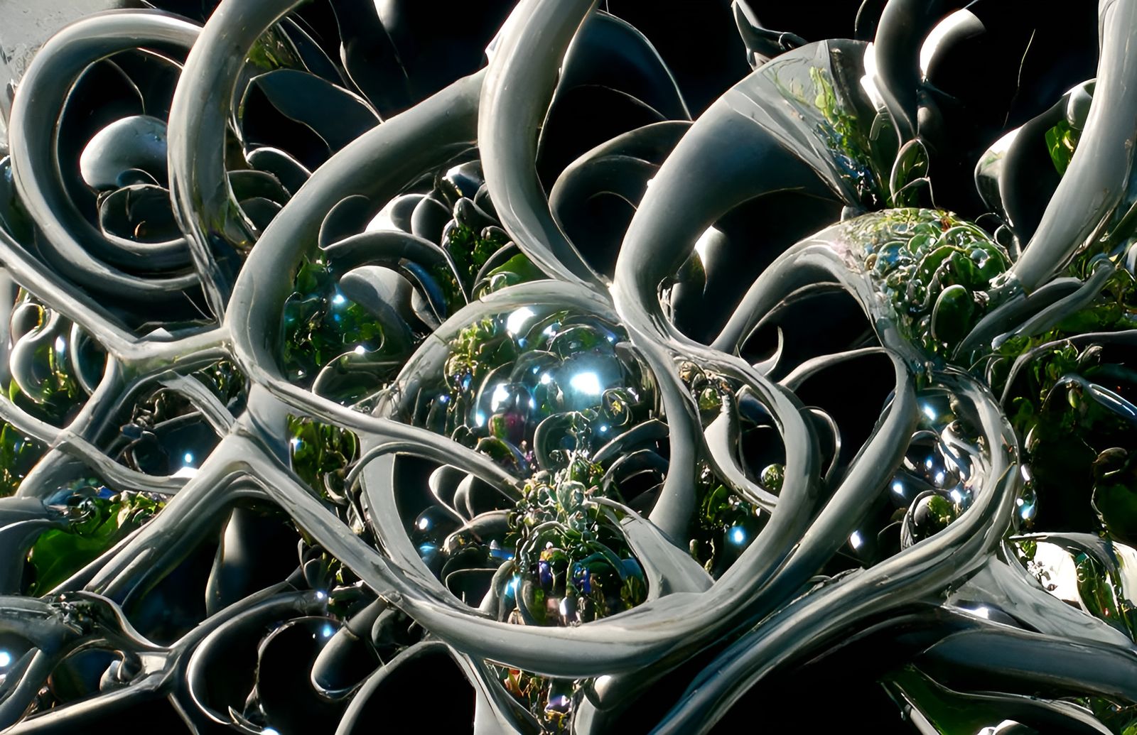 Moon-Sized Fractal Planet in Non-Euclidean Geometry