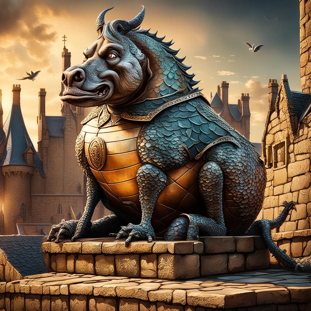 Humpty Dumpty's Great Fall: Detailed Matte Painting