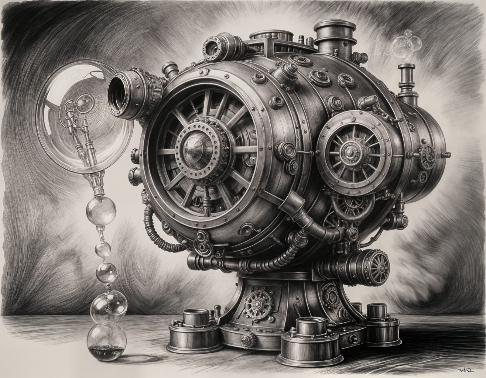 Steampunk Bubble Machine