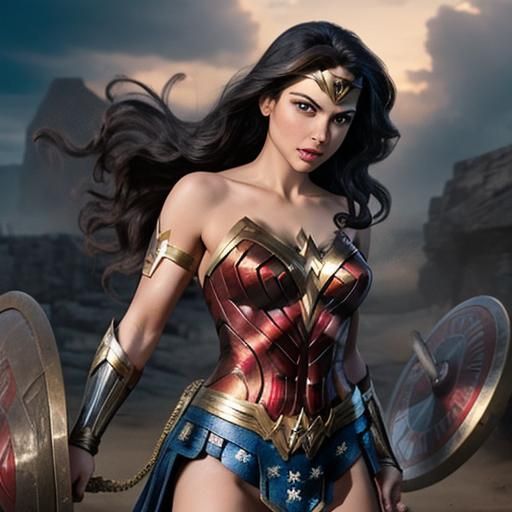 Wonder Woman in Amazonian Battle Armor
