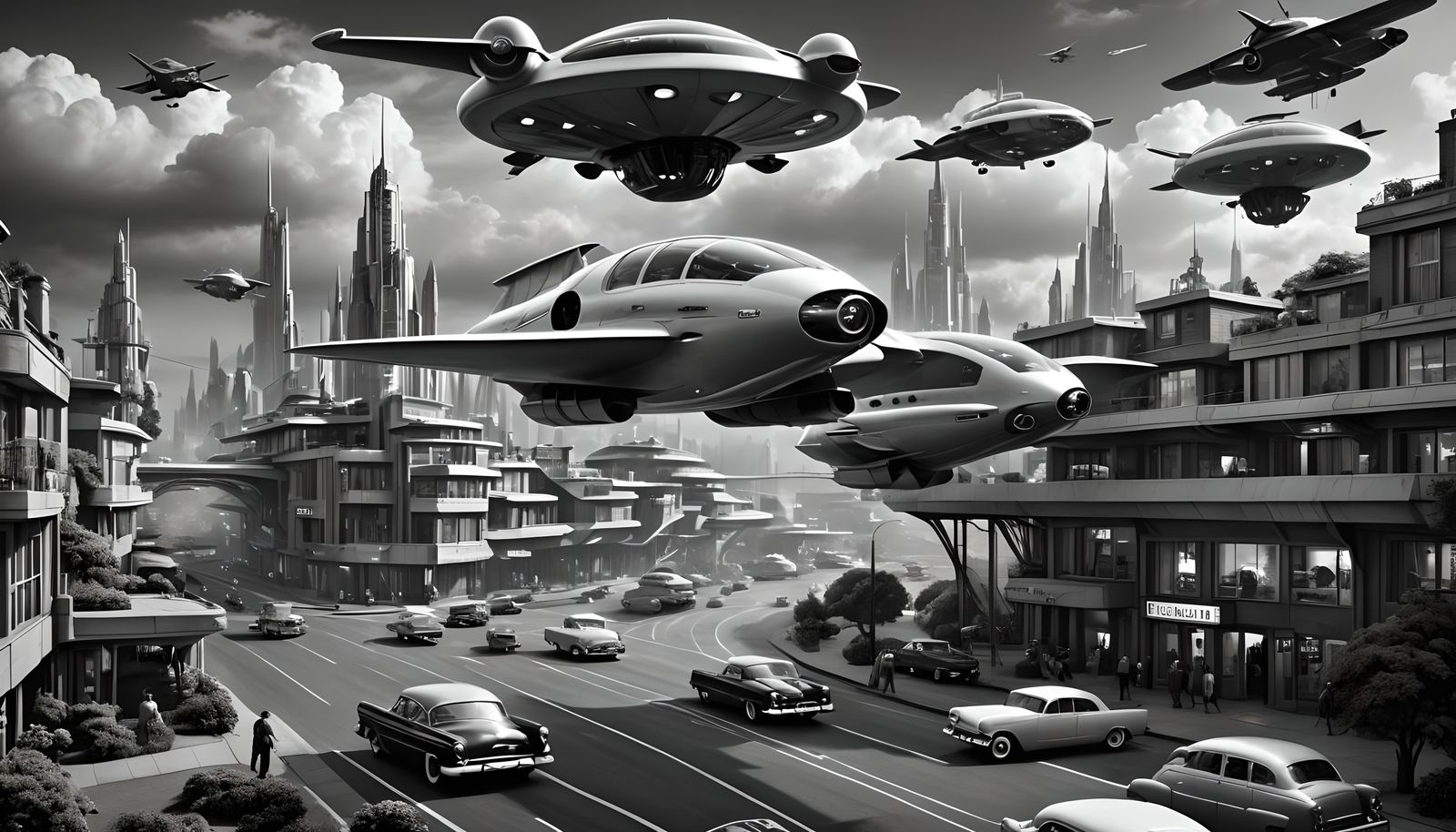 Retro Futuristic 1950's Vision of the Future