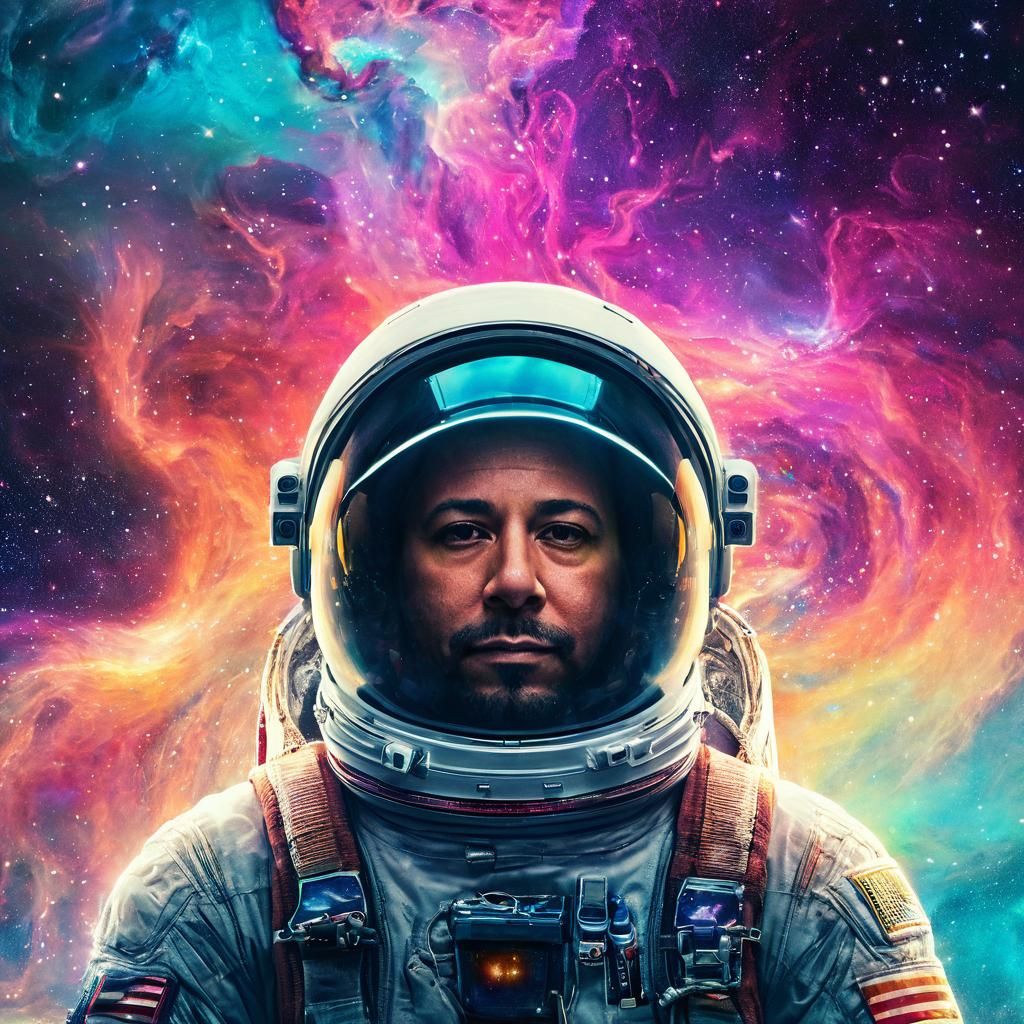 Astronaut in Nebula: A Futuristic Space Dream