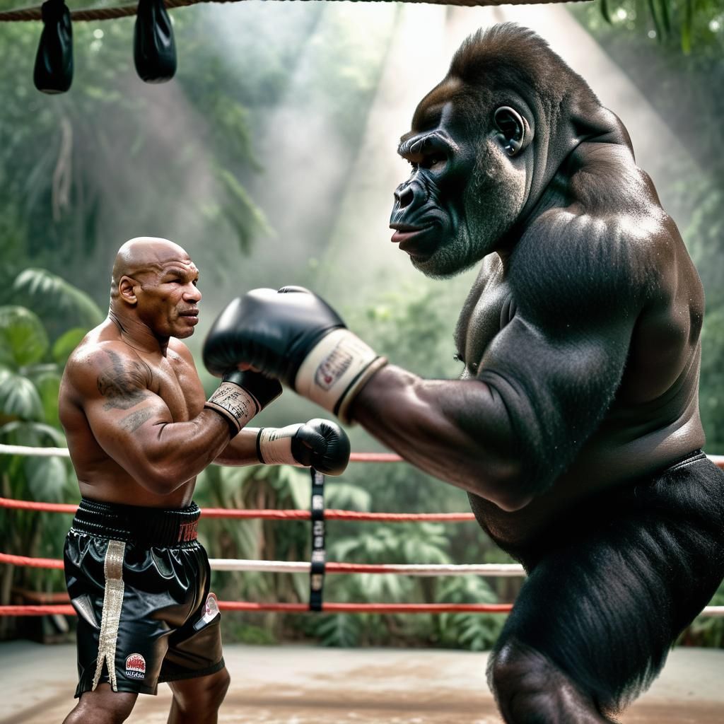 Iron Mike Tyson Vs Gorilla