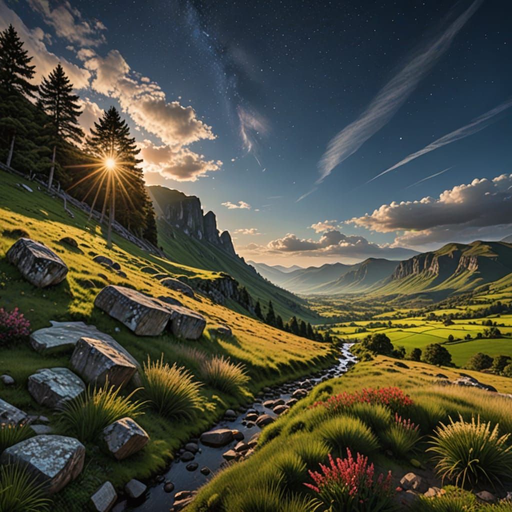 Spectacular AI Generated Landscape