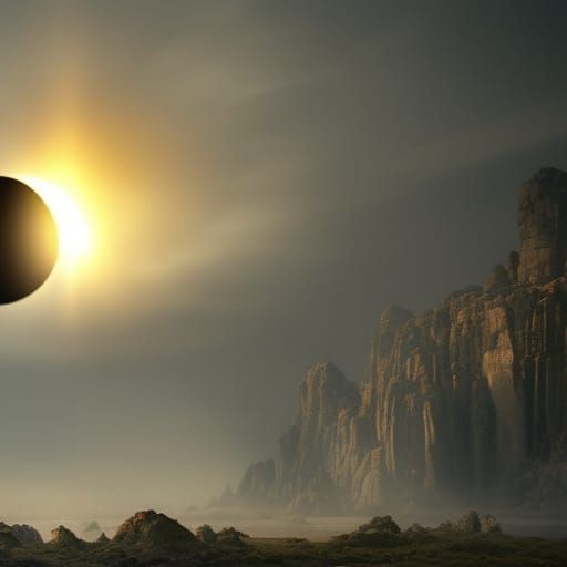 Epic Solar Eclipse on Distant Planet